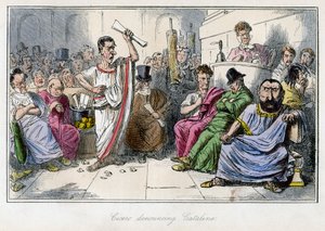 Cicero die Cataline aanklaagt, 1850s