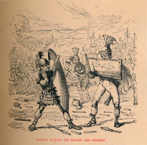 Gevecht tussen de Horatii en Curiatii, 1852