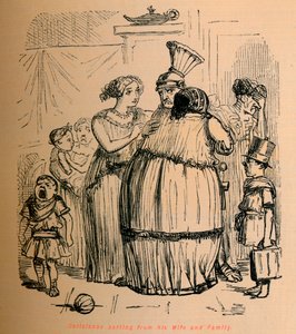 Coriolanus neemt afscheid van zijn vrouw en familie, 1852