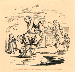 Cromwell speelt haasje-over met zijn kinderen, 1897