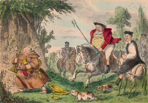 Hendrik VIII Monnikenjacht, 1850 door John Leech