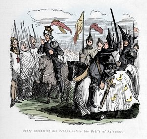 Henry inspecteert zijn Troepen voor de Slag bij Agincourt, c1860, c1860