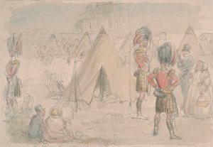Hoogland Regiment in Kamp door John Leech