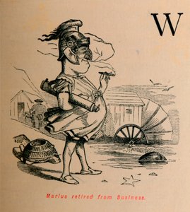 Marius met Pensioen, 1852 door John Leech
