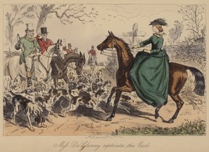 Miss De Glancey betovert de Graaf door John Leech