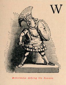 Mithridates tart de Romeinen, 1852 door John Leech