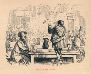 De droom lezen, ca. 1860 door John Leech