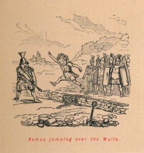 Remus springt over de muren, 1852