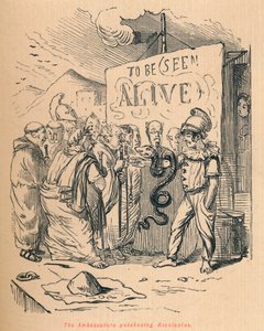 De ambassadeurs kopen Aesculaplus, 1852 door John Leech