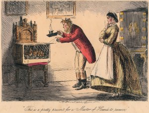 Dit is een mooi cadeau voor een Meester van de Jachthonden, 1865 door John Leech and Hablot Knight Browne