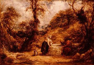 Christus en de vrouw van Samaria bij de bron van Jacob, c.1850-60