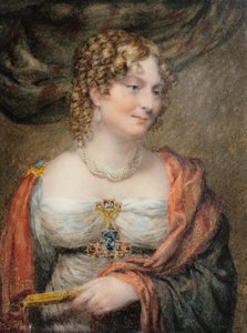 Portret van Anne Law (geboren Towry) door John Linnell