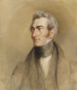 Portret van Chambers Hall, 1835 door John Linnell