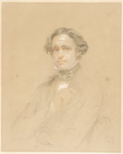 Portret van een heer door John Linnell