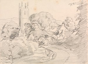 Widecombe Village door John Linnell