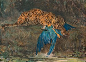 Jaguar en ara, eind 19e eeuw