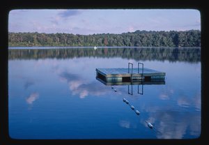 Menges Sand Pond, Menges Lakeside Resort, Livingston Manor, New York, VS door John Margolies