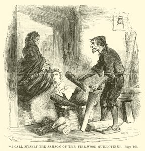 Illustratie voor A Tale of Two Cities door Charles Dickens