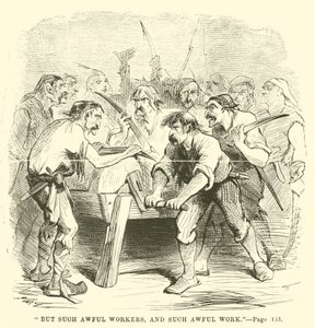 Illustratie voor A Tale of Two Cities door Charles Dickens