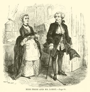Illustratie voor Een verhaal over twee steden door Charles Dickens