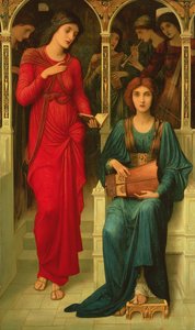 Ode aan de Muziek door John Melhuish Strudwick