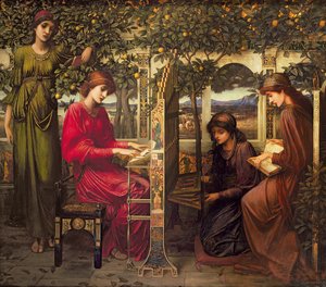 Sint Cecilia door John Melhuish Strudwick