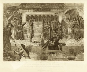 De wallen van Gods huis door John Melhuish Strudwick