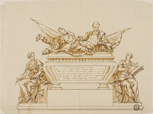 Onuitgevoerd Ontwerp voor het Monument voor de Eerste Hertog van Marlborough