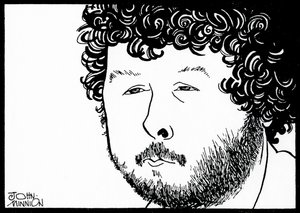 BIRTWISTLE, Harrison - karikatuur door John Minnion Engels componist door John Minnion