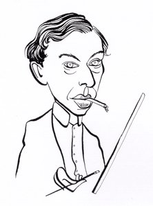 Ernst Ludwig Kirchner, karikatuur door John Minnion