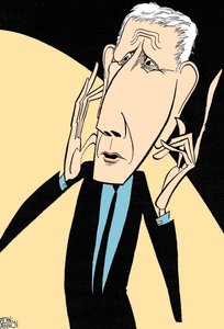 Jonathan Miller, karikatuur door John Minnion door John Minnion