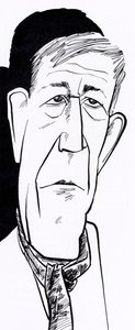 Oskar Kokoschka, karikaturen door John Minnion