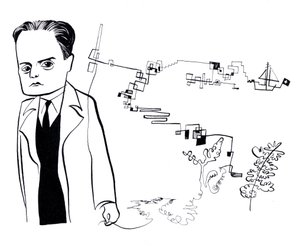 Paul Klee, karikaturen door John Minnion