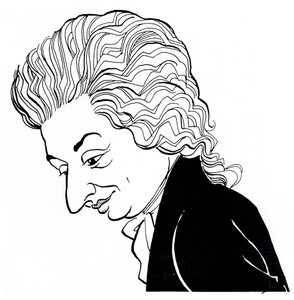 Wolfgang Amadeus Mozart - karikatuur door John Minnion