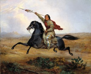 Ko-rak-koe-kus, een krijger uit Towoccono door John Mix Stanley