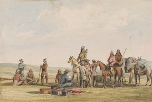 Lieut. Crovers Despatch - Terugkeer van Gouverneur Stevens naar Fort Benton door John Mix Stanley