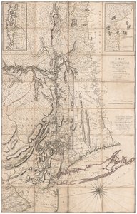 Een kaart van New York door Montresor