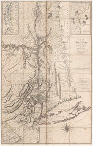 Een kaart van de provincie New York... door Kapitein Montresor