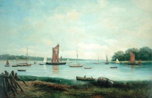 Ochtend aan een rivier aan de oostkust door John Moore