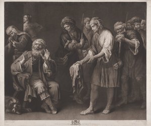 De broers van Jozef tonen zijn bebloede jas door John Murphy