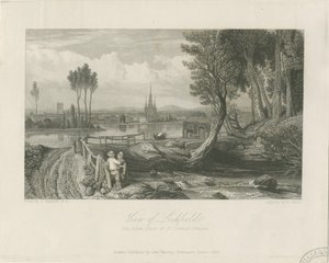Lichfield - Oostaanzicht: staalgravure, nd [ca. 1835] (prent)