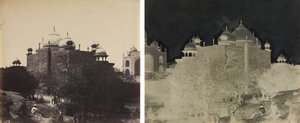 Taj Mahal, Achteraanzicht van het Rusthuis, met Figuur