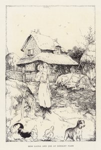 Illustratie voor Beautiful Joe door Marshall Saunders door John Nicholson