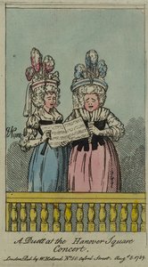 Een duet bij het Hanover Square Concert, 1788 door John Nixon