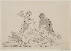 Een straatongeluk, 1804 door John Nixon