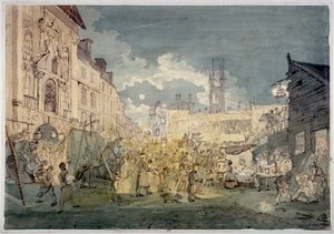 Bartholomew Fair, West Smithfield, City of London door John Nixon