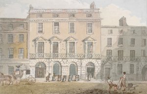 Freemasons Hall en Tavern, Great Queen Street, c.1800 door John Nixon