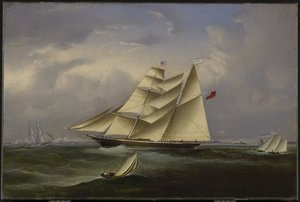 De oceaanbruid verlaat de haven van Halifax