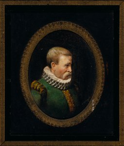 Portret van een Hugenotenheer uit de tijd van Karel IX door John O