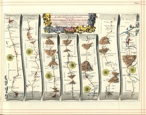 Britannia Atlas: De Voortzetting van de Weg van Londen naar Aberystwyth, 1675 door John Ogilby